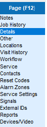 Page selection panel