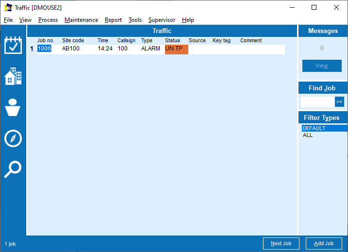 GDS Traffic screen