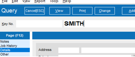 Search example