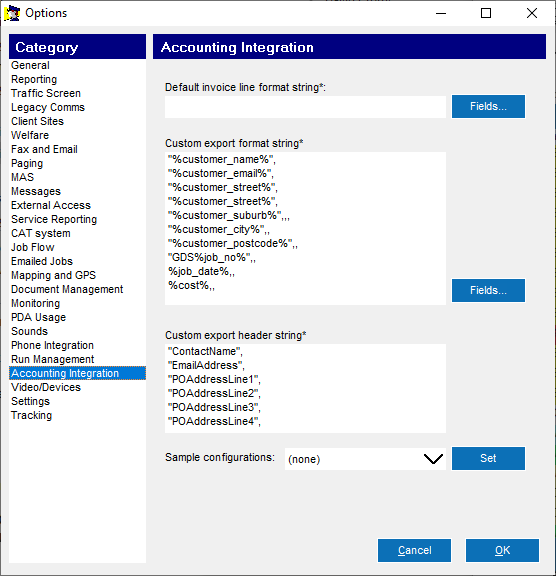 Accounting Integration