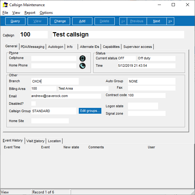 Callsigns