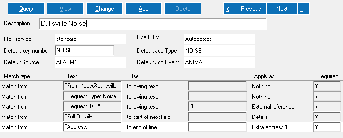 Mail fetch template