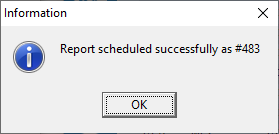 Report schedule complete