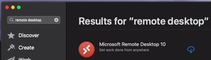 Searching for RDP app
