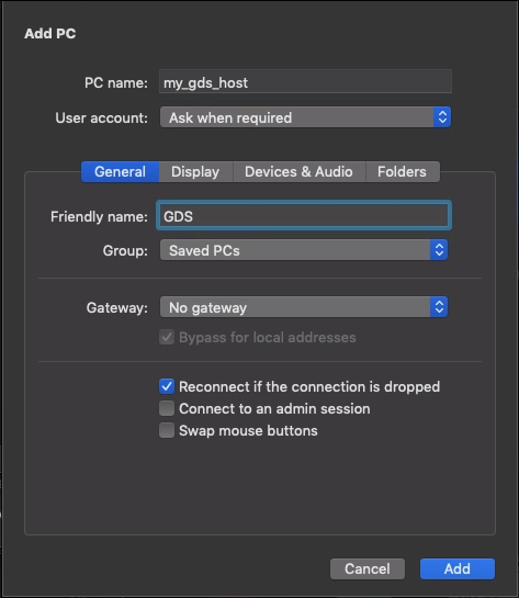 Add a PC
